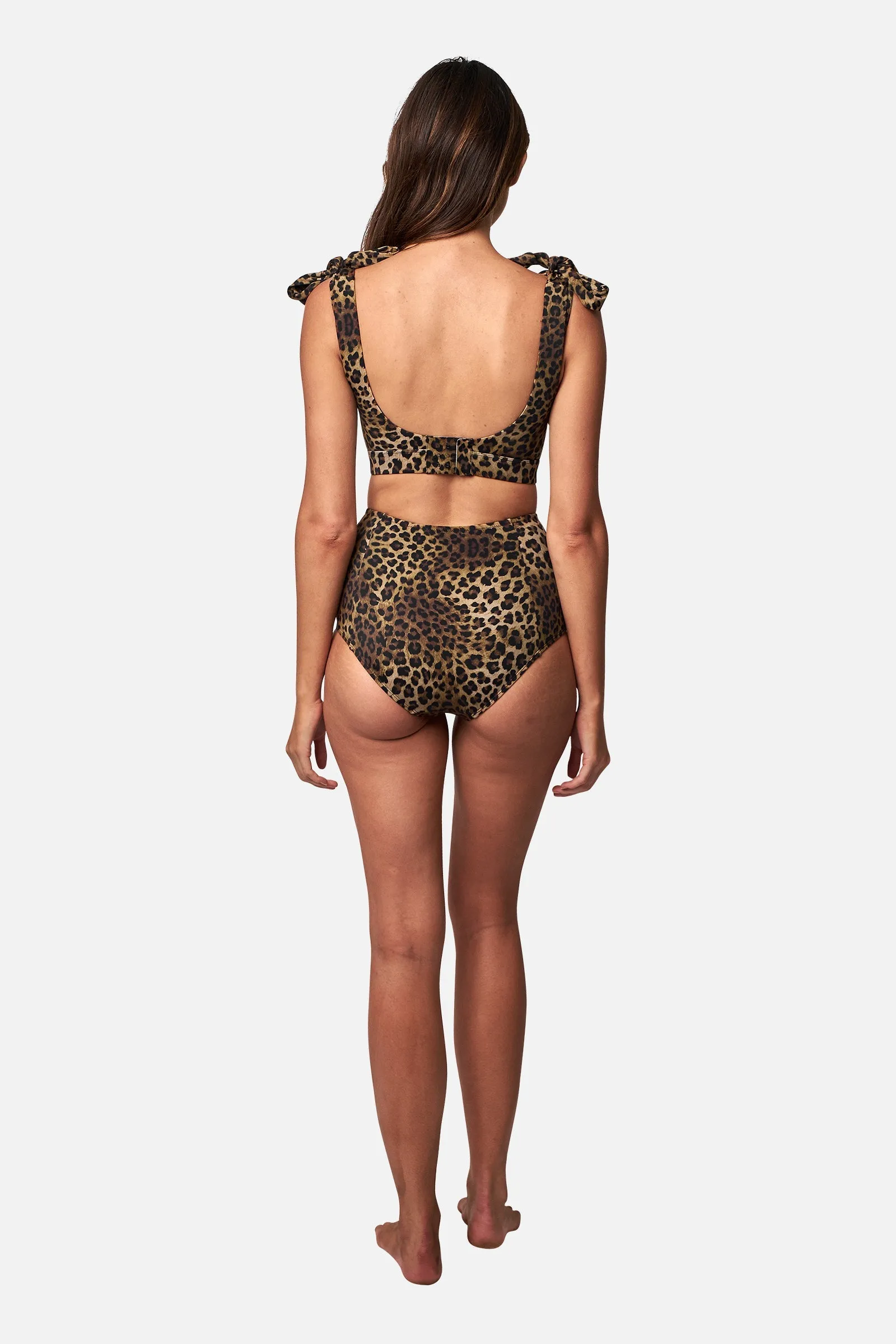 Never Say Never High-Waisted Bikini Bottom LEOPARD sold by UNE PIECE product image thumbnail 4