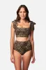 Never Say Never High-Waisted Bikini Bottom LEOPARD sold by UNE PIECE
