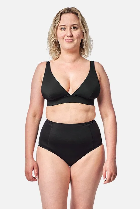 Never Say Never Bikini Bralette (DD-F Cup) BLACK sold by UNE PIECE