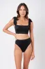 Classic Square Neck Bikini Bralette BLACK sold by UNE PIECE