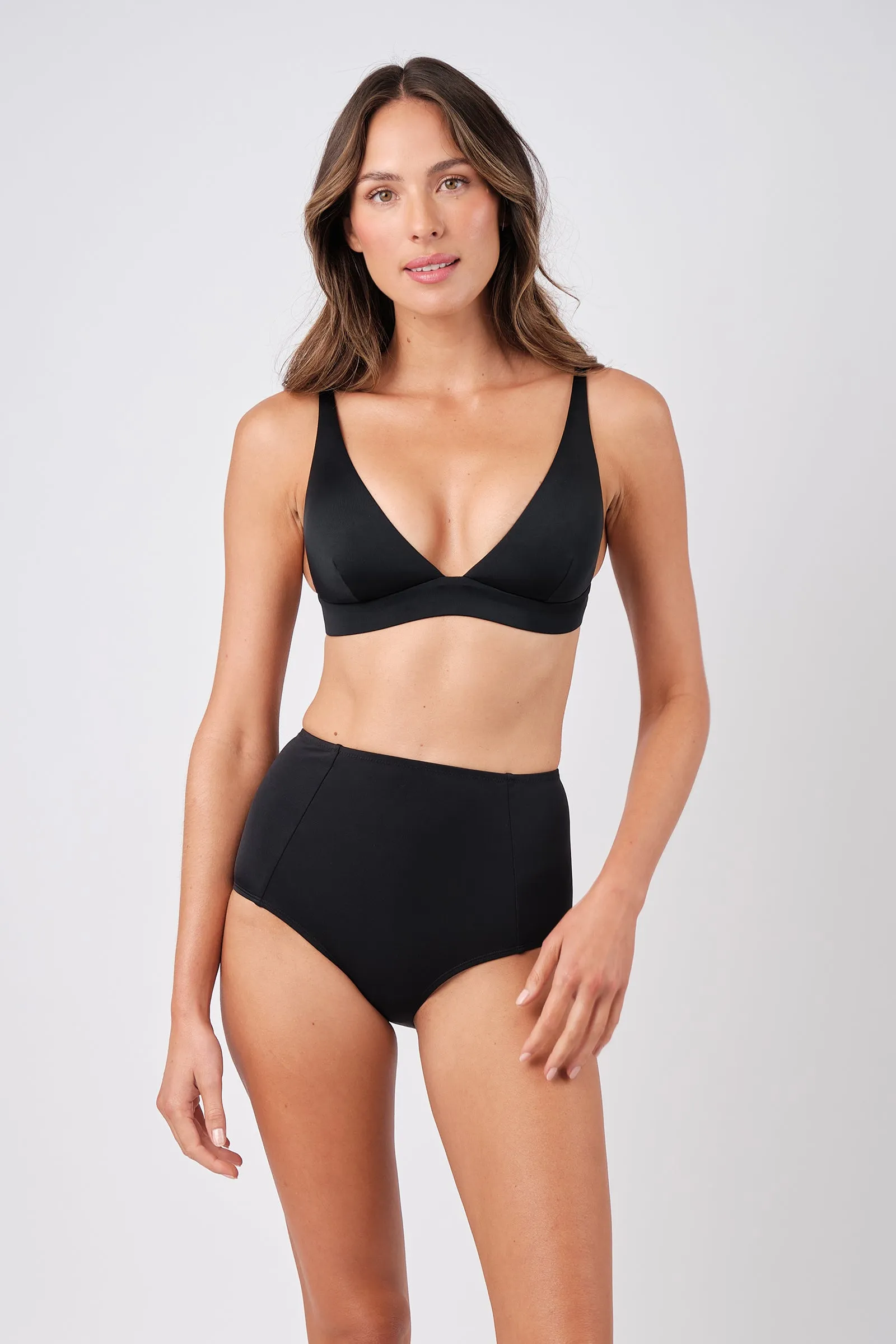 Never Say Never High-Waisted Bikini Bottom BLACK sold by UNE PIECE product image thumbnail 2