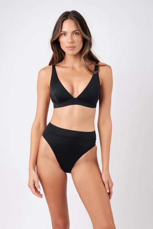 Never Say Never Bikini Bralette BLACK sold by UNE PIECE