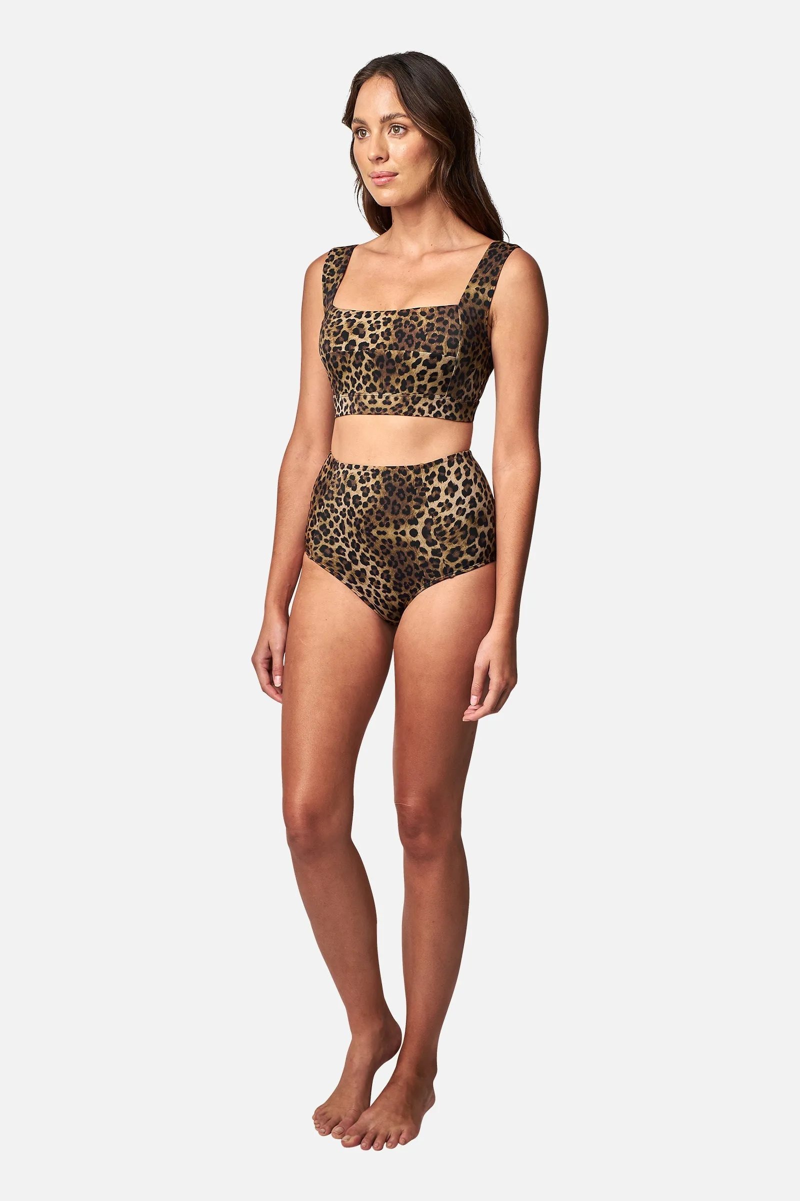 Classic Square Neck Bikini Bralette LEOPARD sold by UNE PIECE product image thumbnail 4