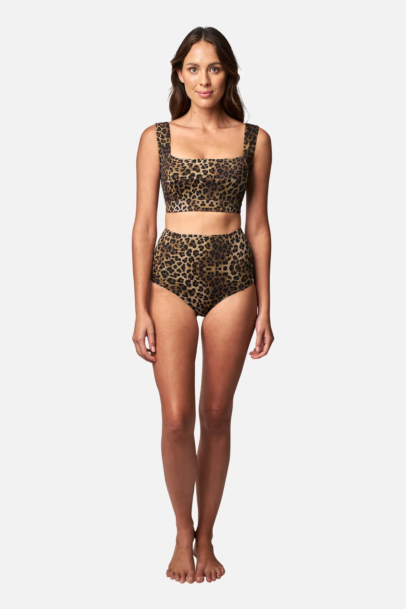 Classic Square Neck Bikini Bralette LEOPARD sold by UNE PIECE product image thumbnail 2