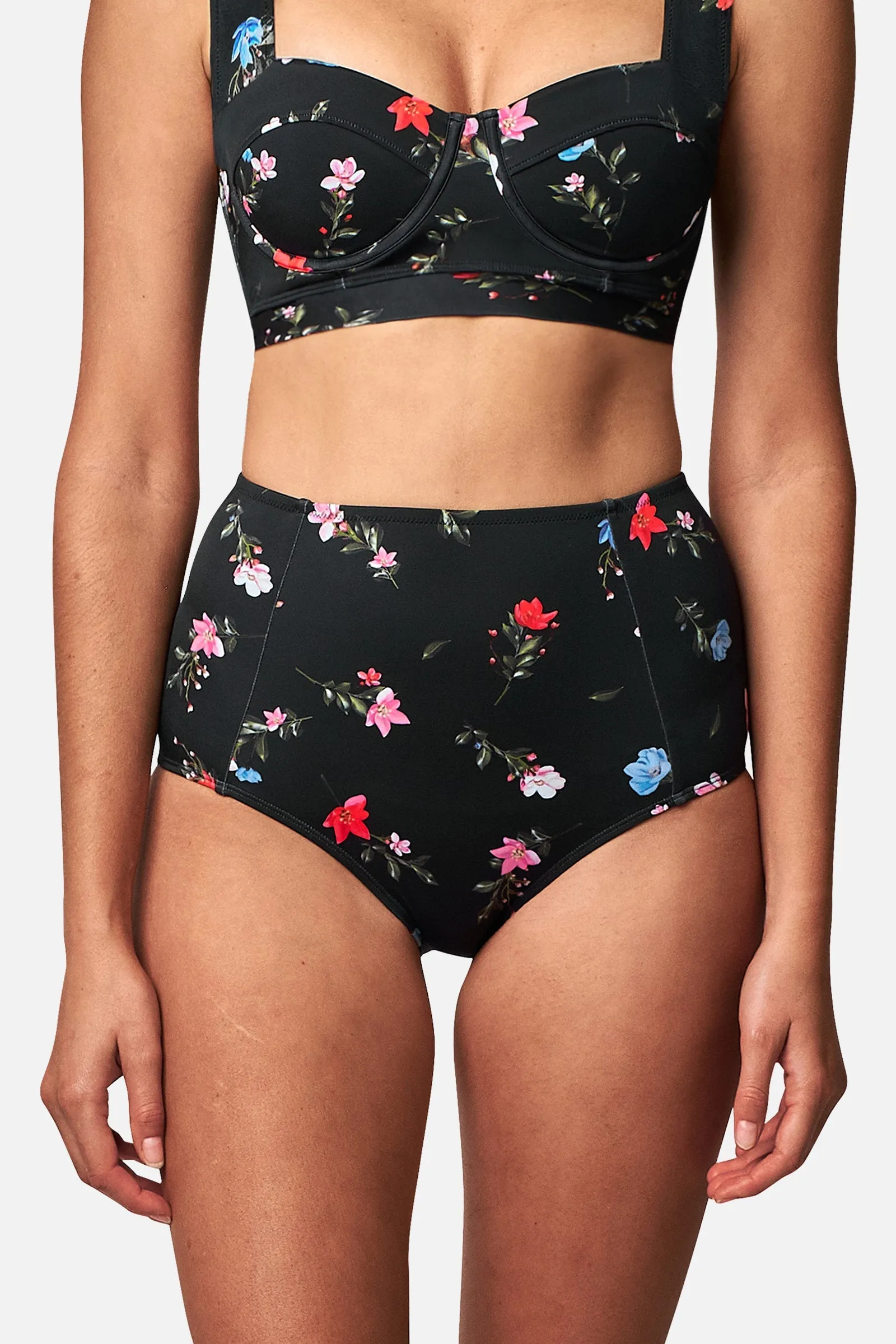 Never Say Never High-Waisted Bikini Bottom HAWTHORN BLACK sold by UNE PIECE product image thumbnail 5