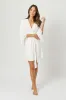 Lace Trim Modal Robe IVORY sold by UNE PIECE