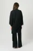 Lace Trim Modal Full Length Pyjama Set BLACK sold by UNE PIECE