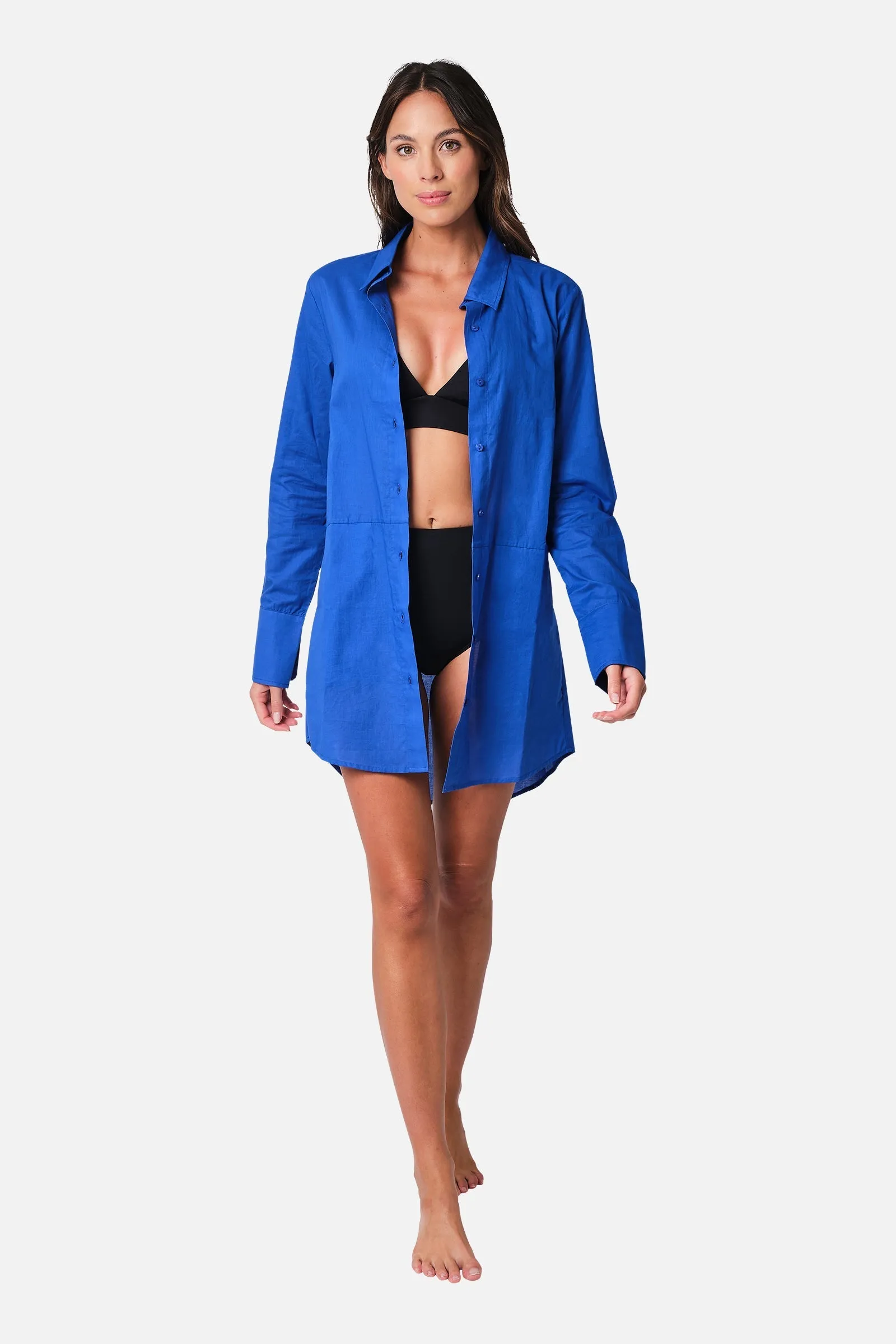 Beach Shirt Dress COBALT BLUE sold by UNE PIECE product image thumbnail 2