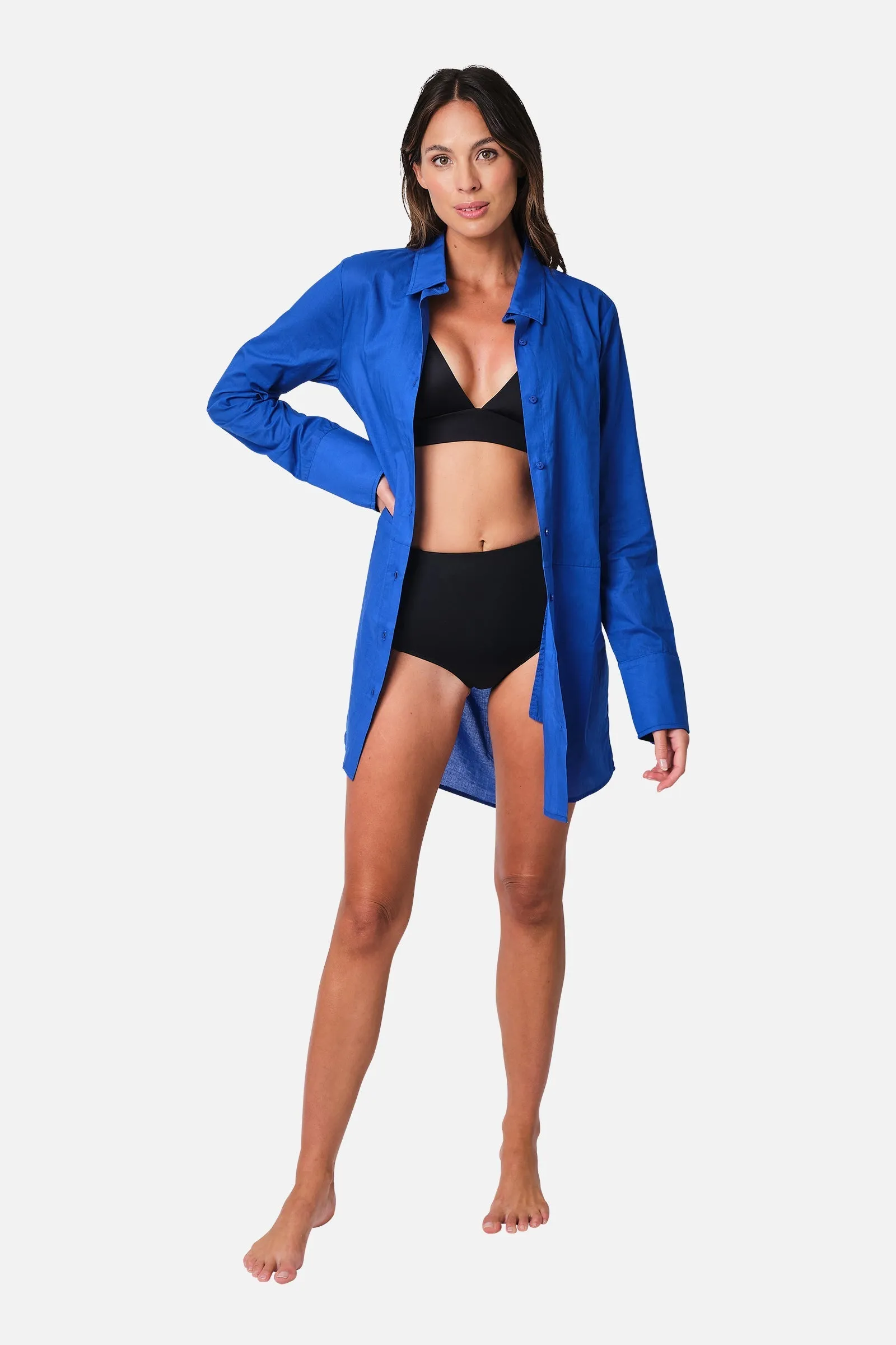 Beach Shirt Dress COBALT BLUE sold by UNE PIECE product image thumbnail 5