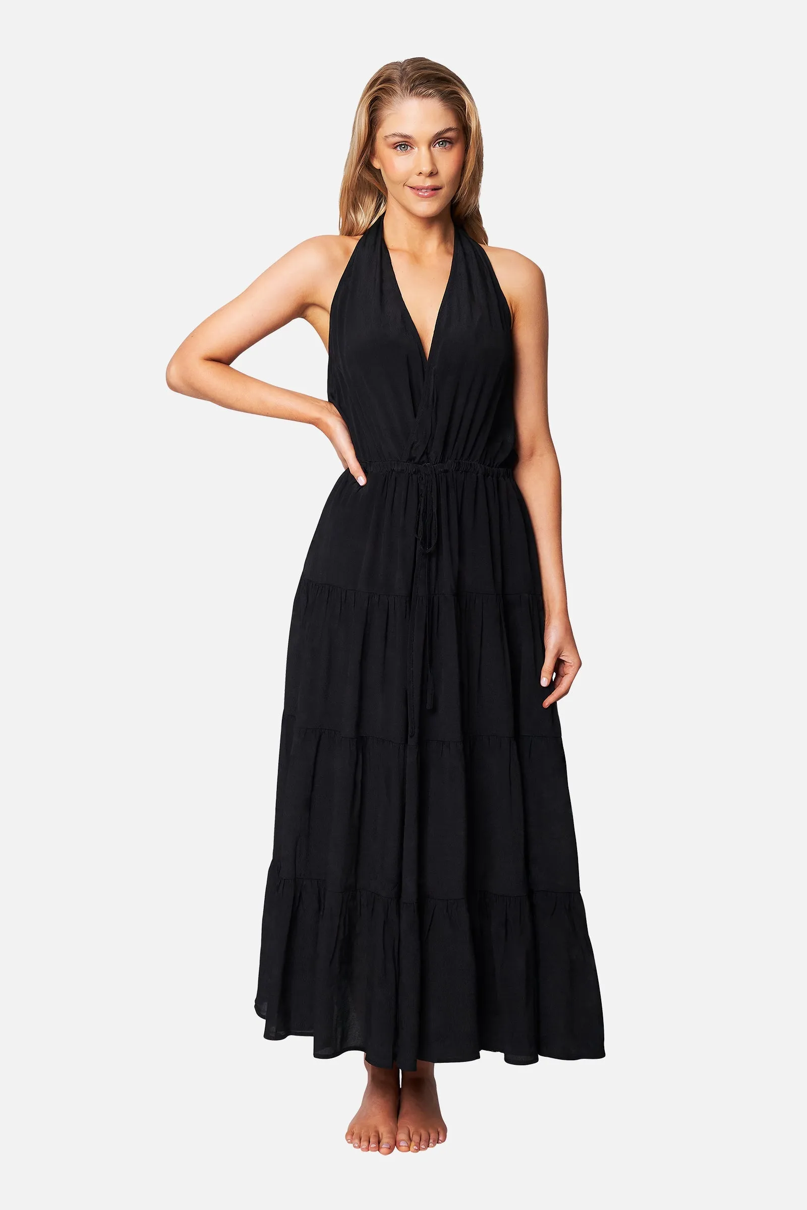 Halter Maxi Dress BLACK sold by UNE PIECE product image thumbnail 2