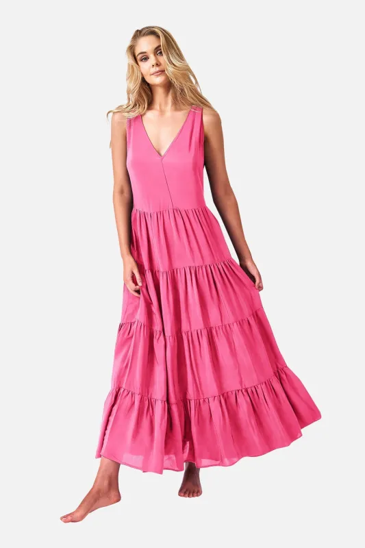 Swing Maxi Dress PINK sold by UNE PIECE