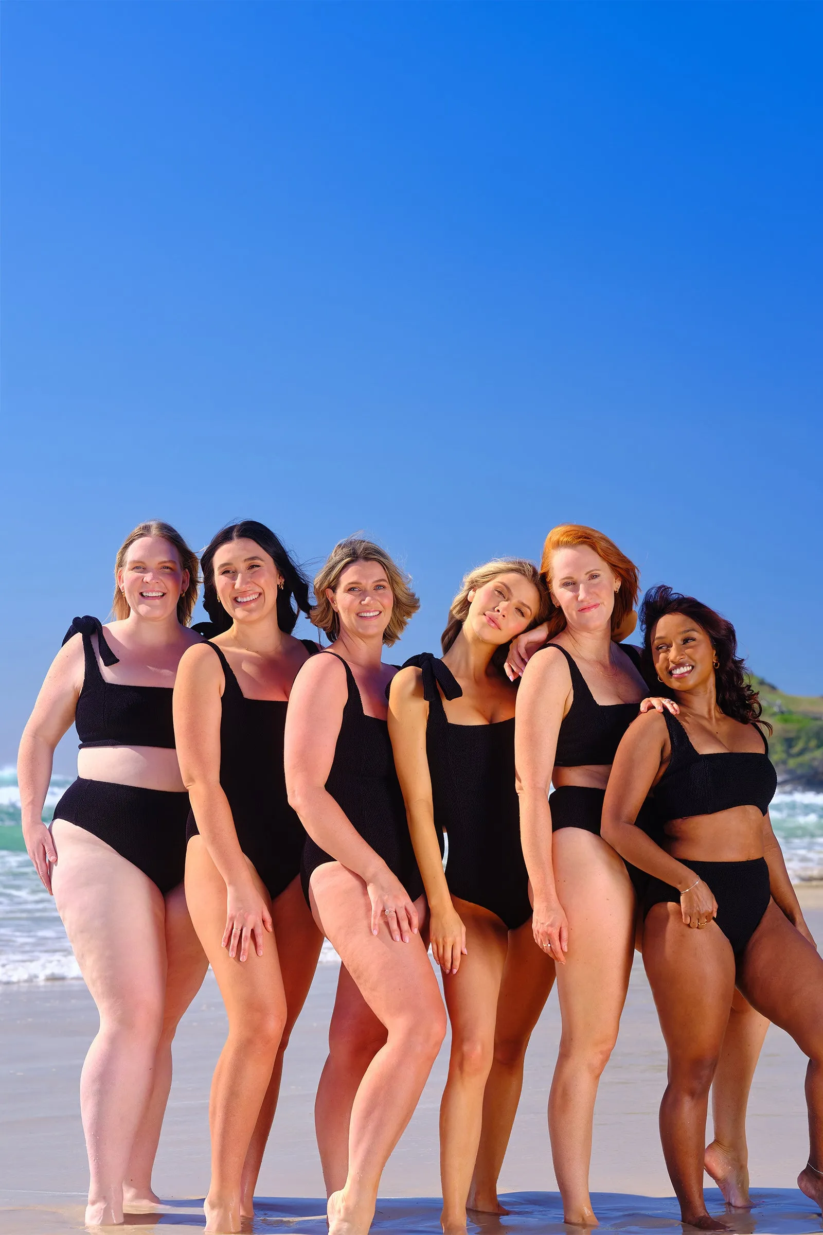 Crinkle Cut Square Neck One Piece BLACK sold by UNE PIECE product image thumbnail 5