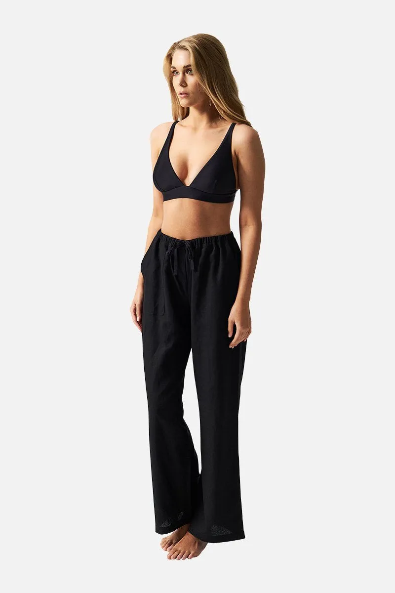 Linen Pants BLACK sold by UNE PIECE product image thumbnail 3