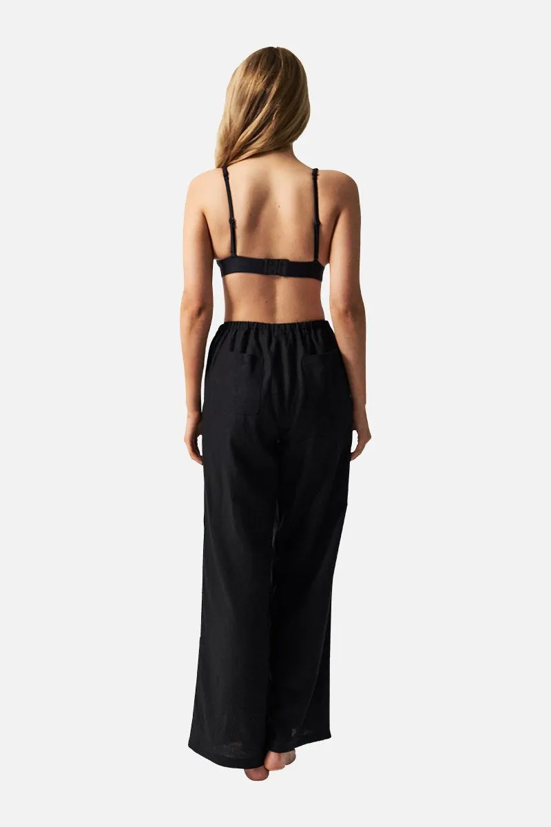 Linen Pants BLACK sold by UNE PIECE product image thumbnail 4