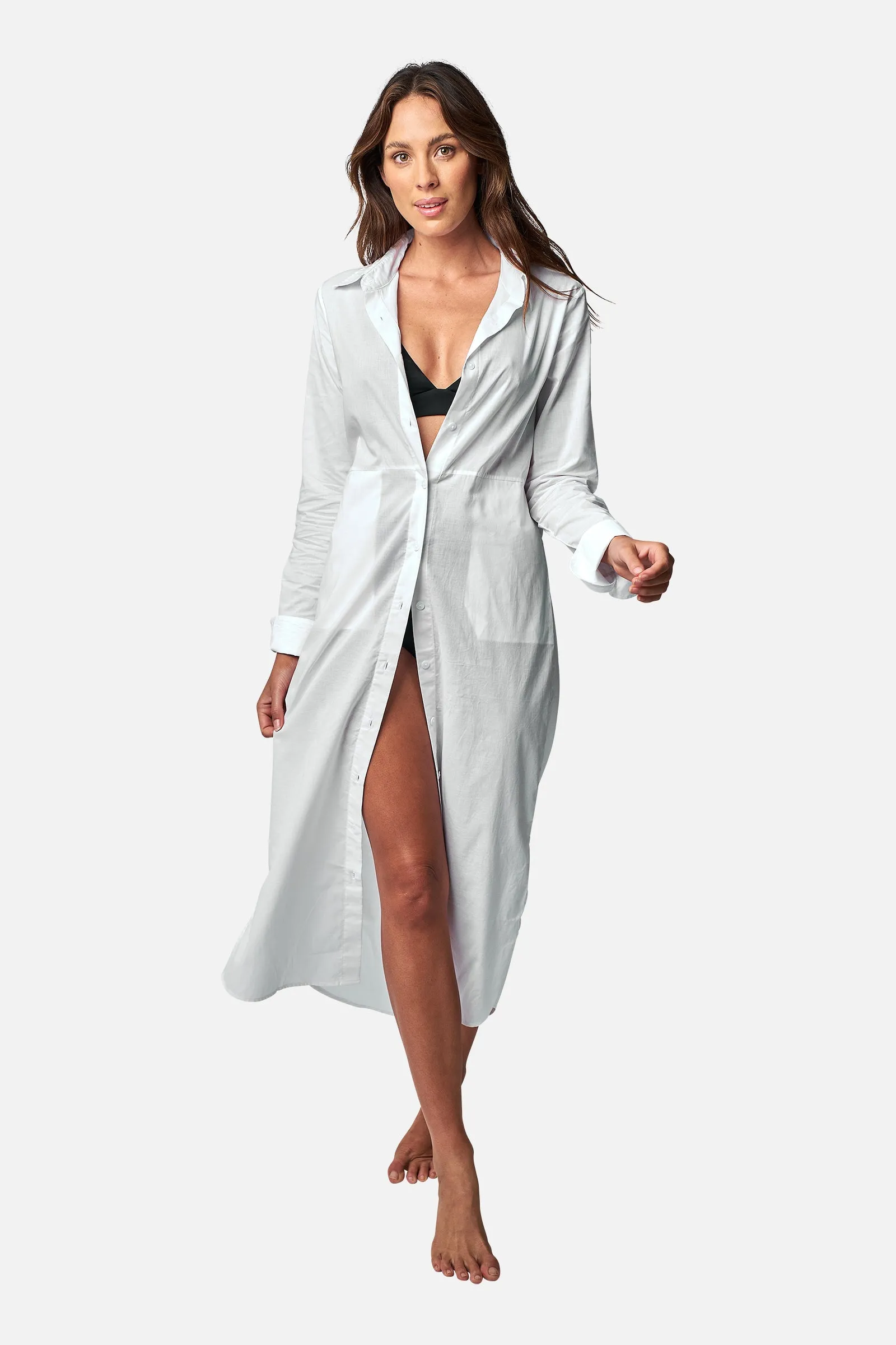 Long Beach Shirt Dress WHITE sold by UNE PIECE product image thumbnail 2