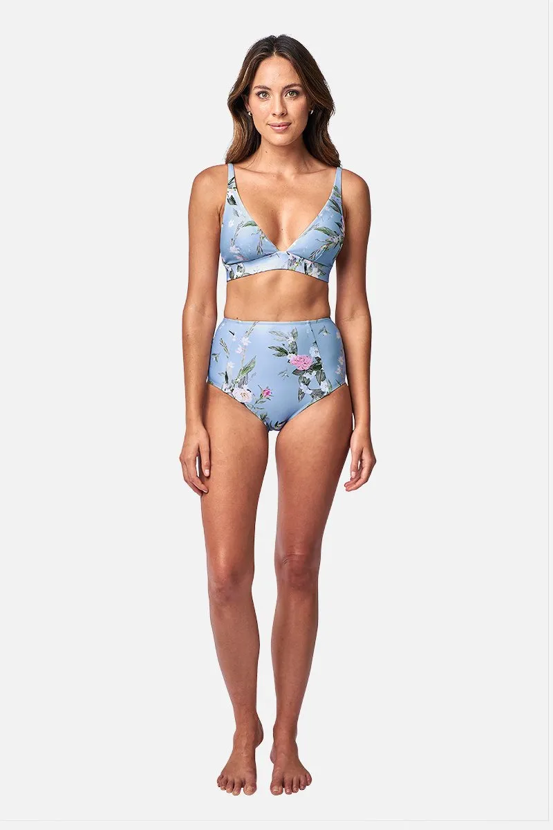 Never Say Never High-Waisted Bikini Bottom ROMANTIQUE BLUE sold by UNE PIECE product image thumbnail 2