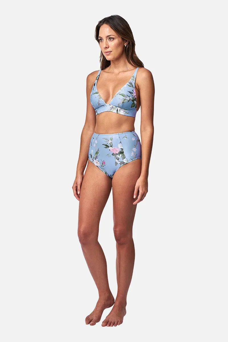 Never Say Never High-Waisted Bikini Bottom ROMANTIQUE BLUE sold by UNE PIECE product image thumbnail 3