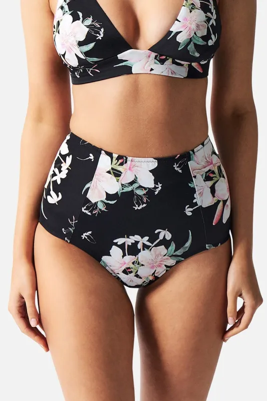 Never Say Never High-Waisted Bikini Bottom JASMIN DE JARDIN sold by UNE PIECE