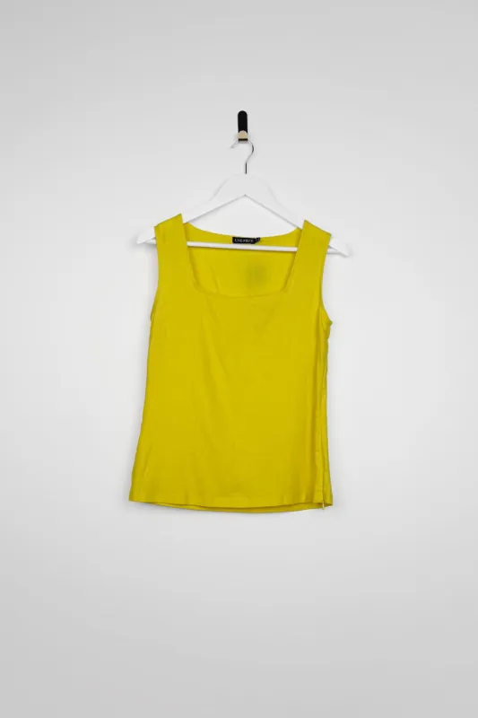[Sample] Linen Square Neck Top YELLOW sold by UNE PIECE