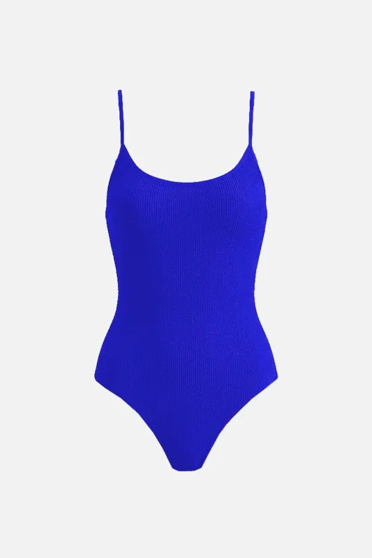 [Sample] Crinkle Cut Scoop Maillot One Piece Cobalt Blue made by UNE PIECE