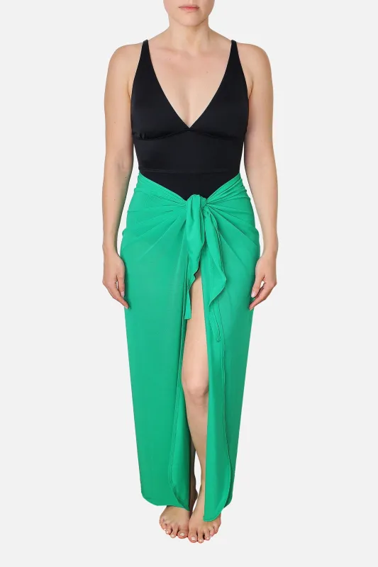 [Sample] Maxi Mesh Sarong GREEN made by UNE PIECE