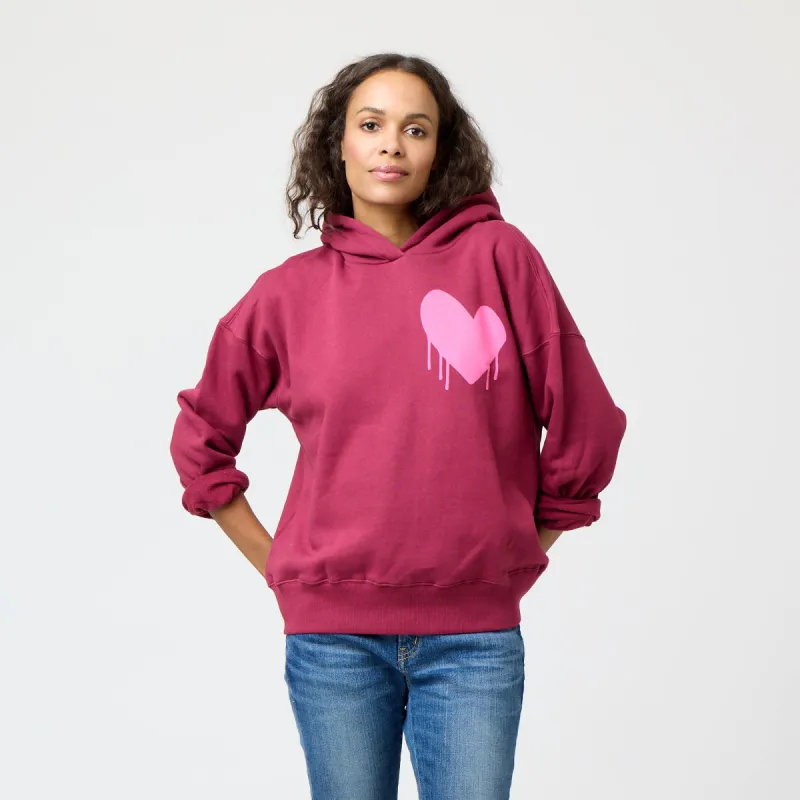Boyfriend Drippy Heart Hoodie made by Kerri Rosenthal