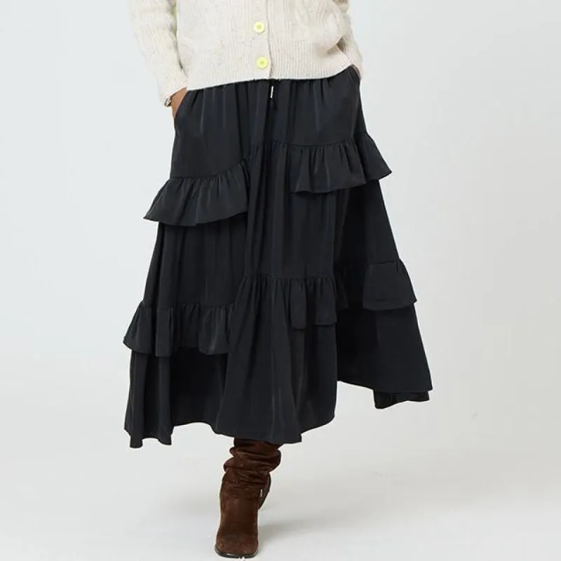 Athena Maxi Silk Skirt sold by Kerri Rosenthal