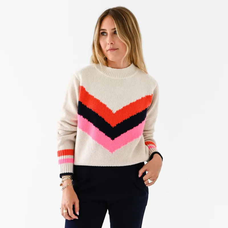 Cabin Sweater Chevron made by Kerri Rosenthal