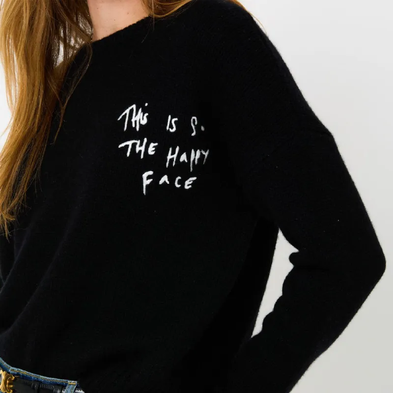 Boyfriend Happy Face Sweater made by Kerri Rosenthal