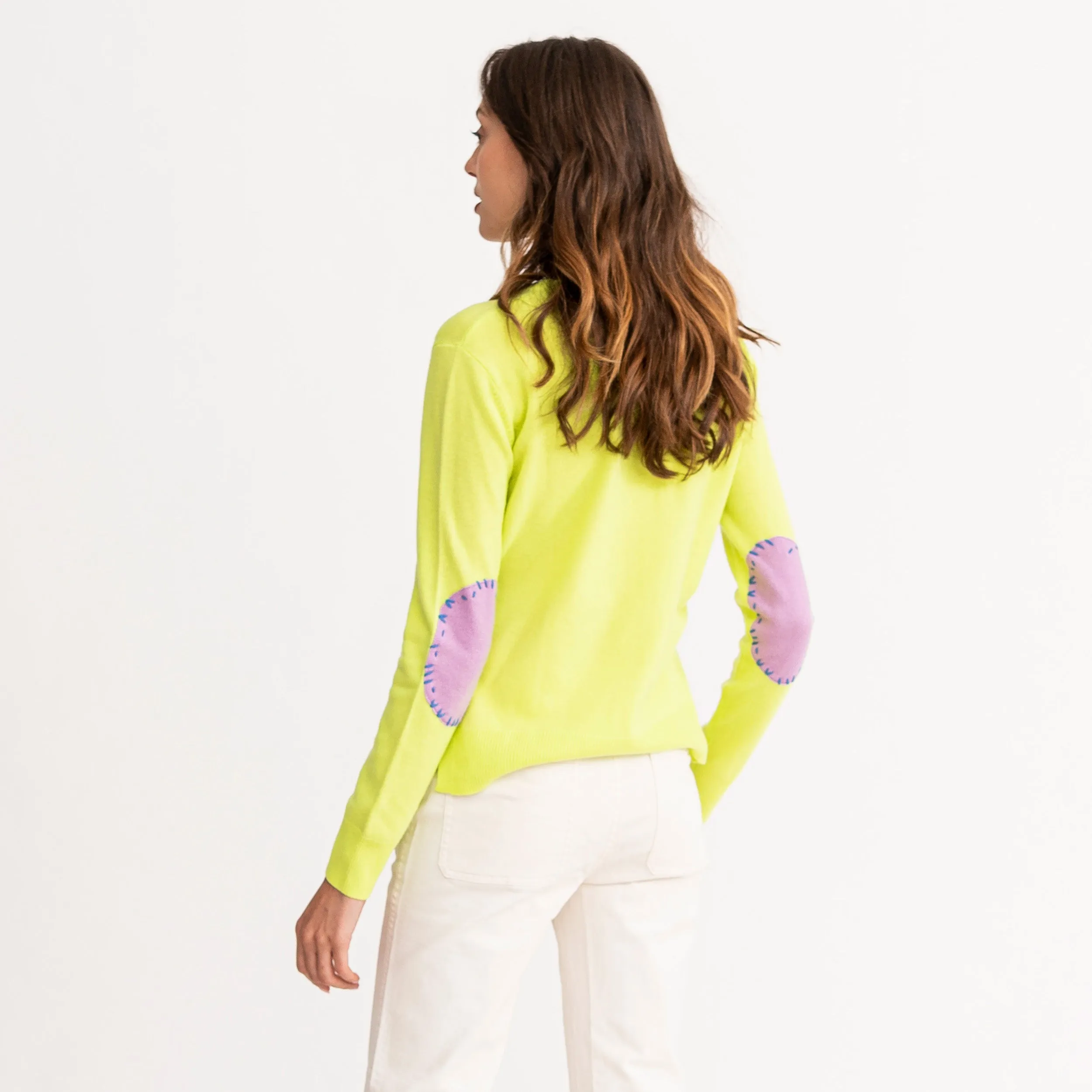 Patchwork Pullover Neon sold by Kerri Rosenthal product image thumbnail 2
