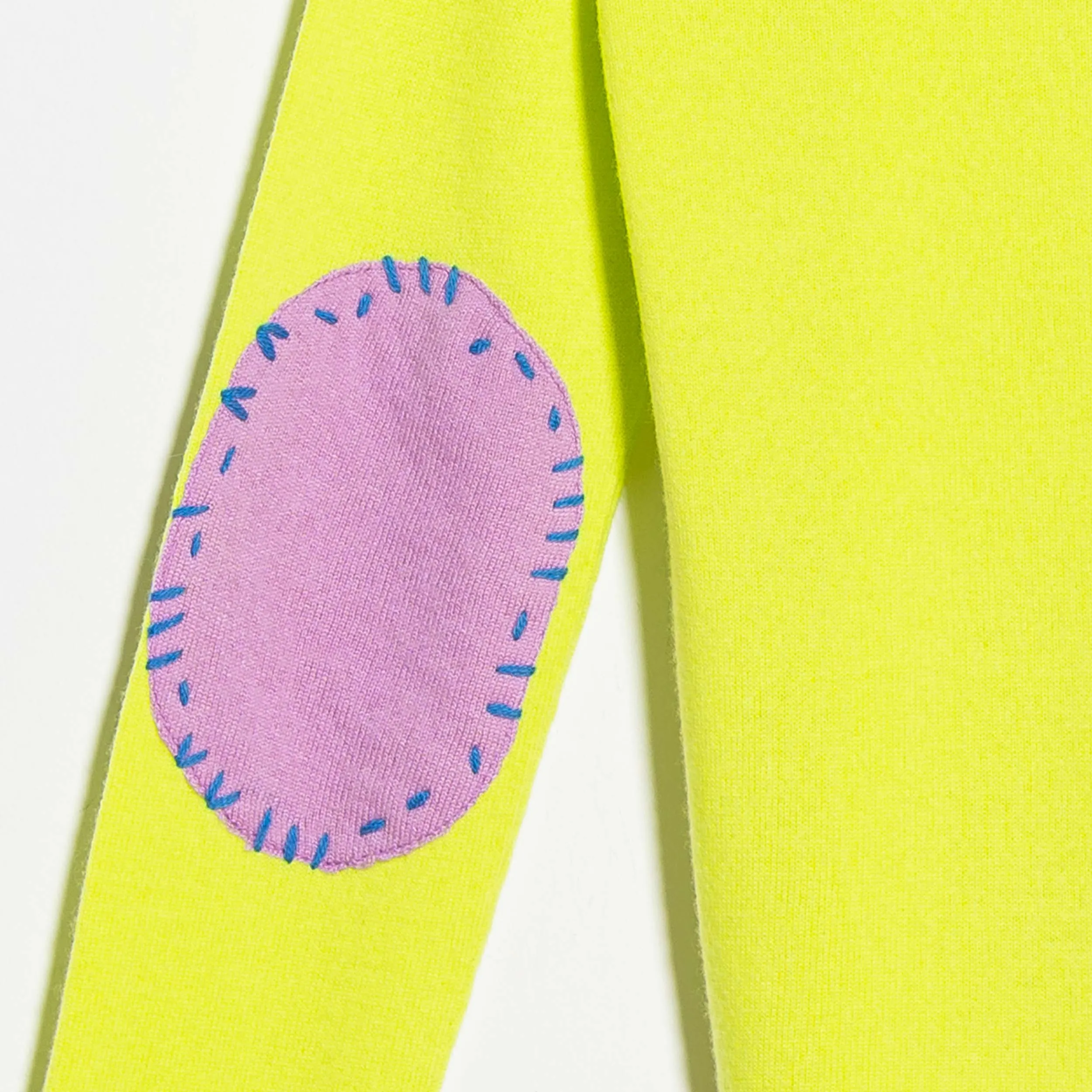 Patchwork Pullover Neon sold by Kerri Rosenthal product image thumbnail 4