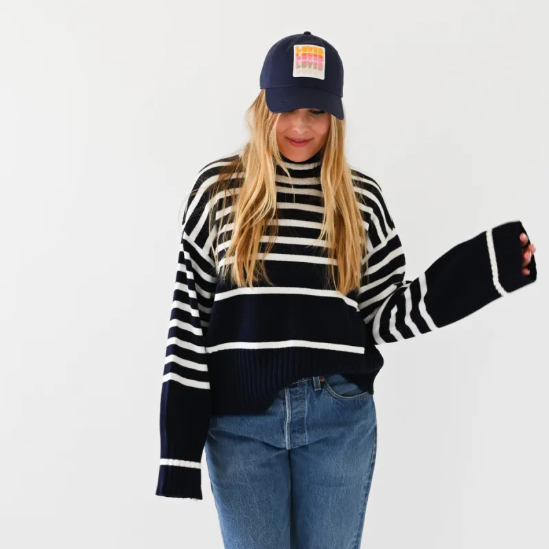 Marlow Sweater Stripe on Stripe sold by Kerri Rosenthal