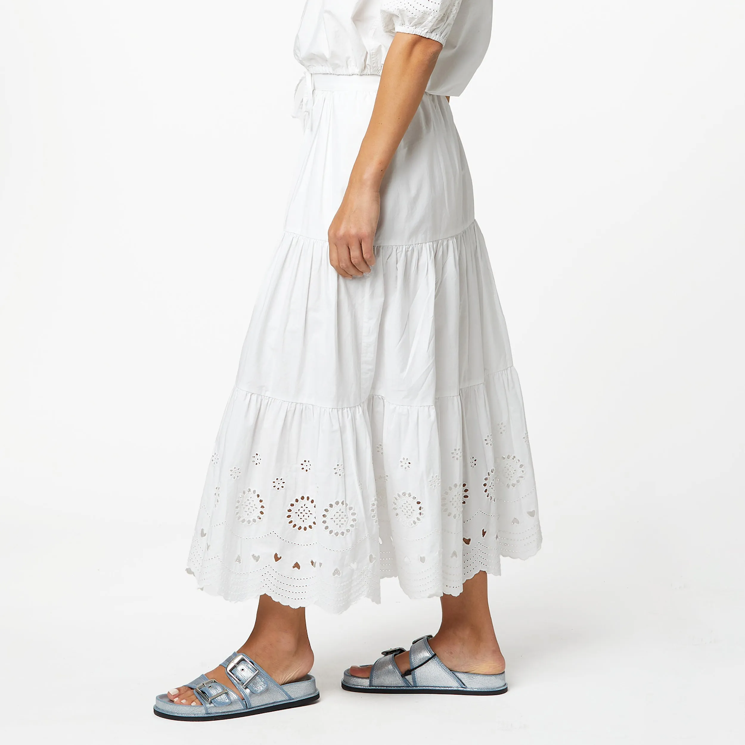 Gabrielle Eyelet Maxi Skirt sold by Kerri Rosenthal product image thumbnail 5