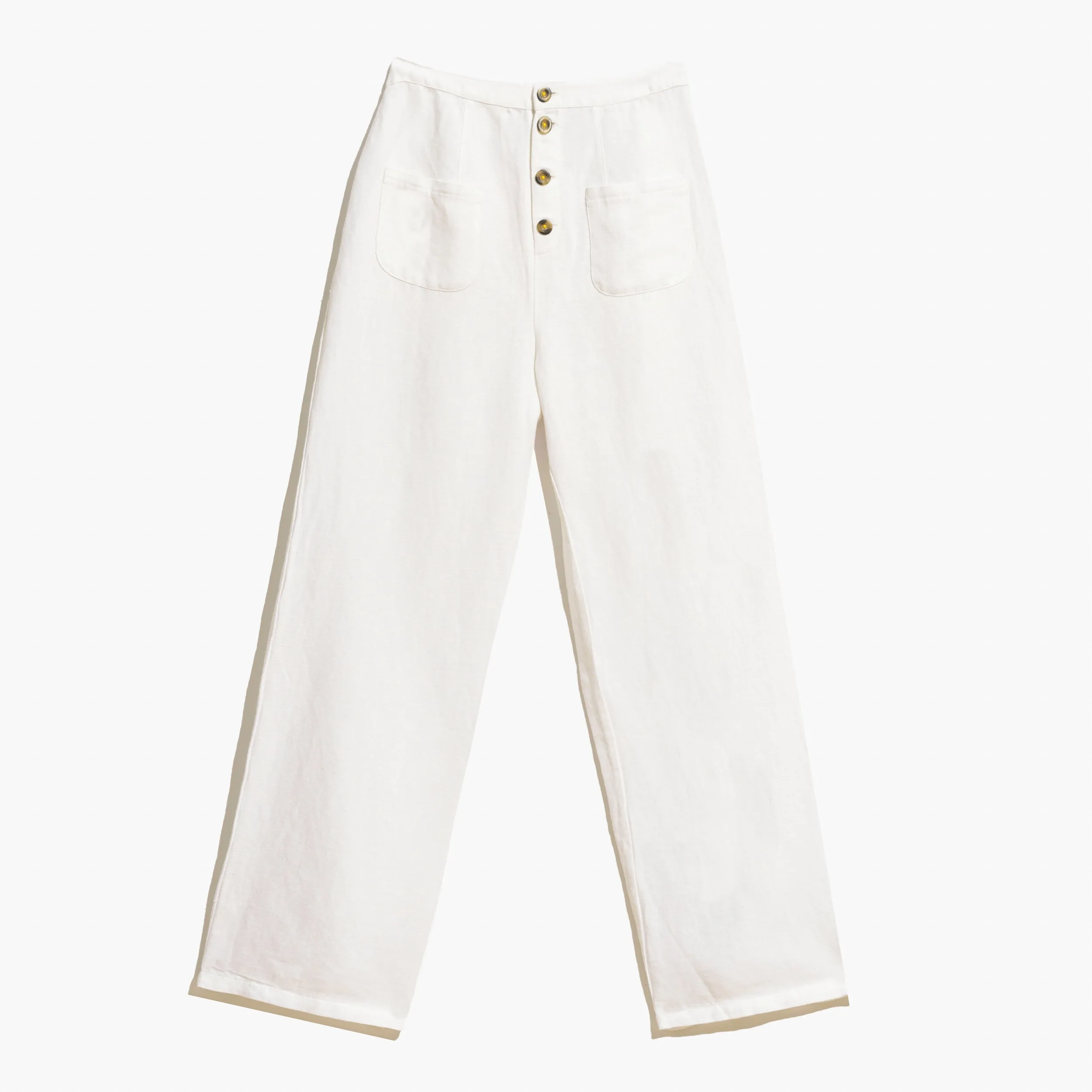 Paris Pant Linen White sold by Kerri Rosenthal product image thumbnail 2