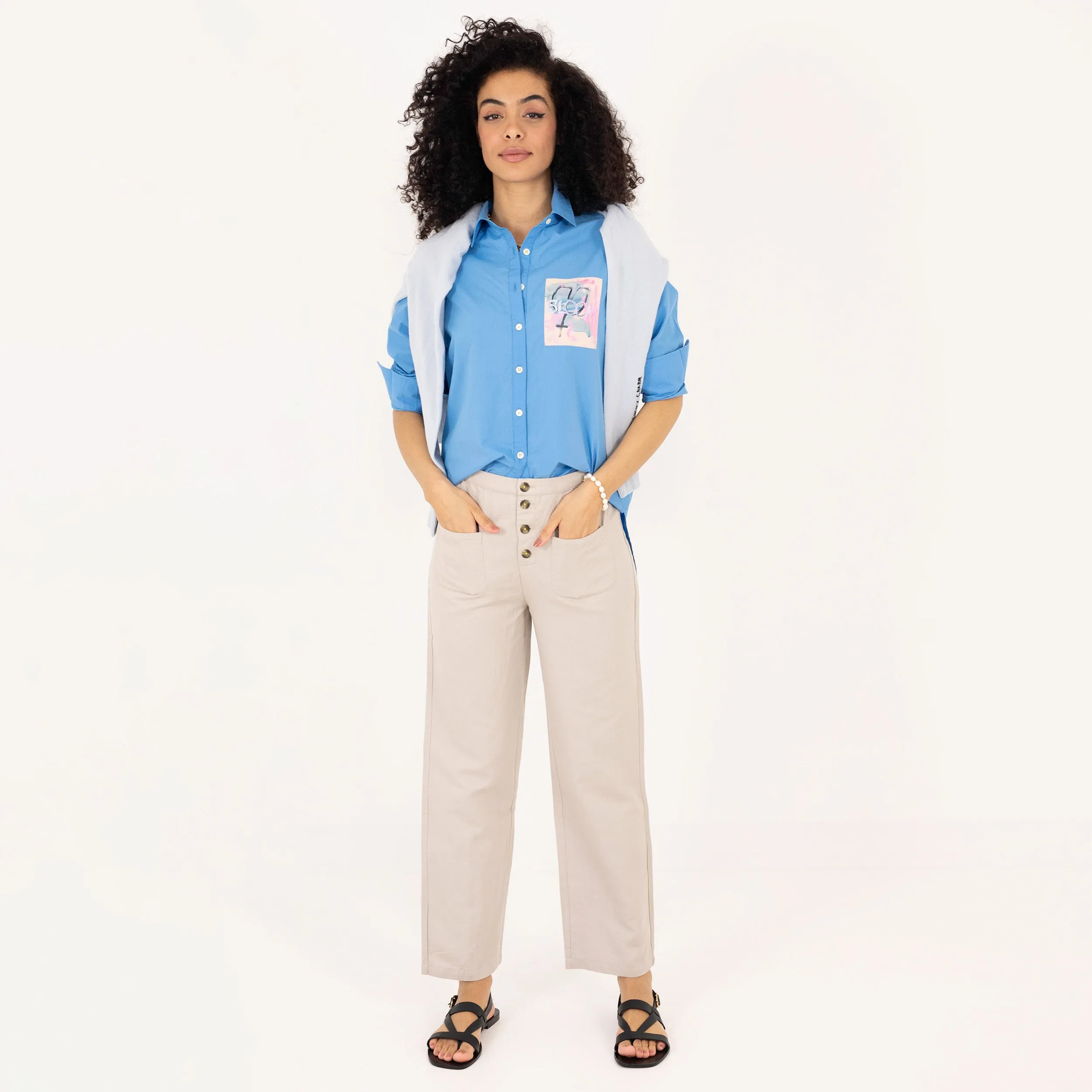 Paris Pant Linen Twill sold by Kerri Rosenthal product image thumbnail 3