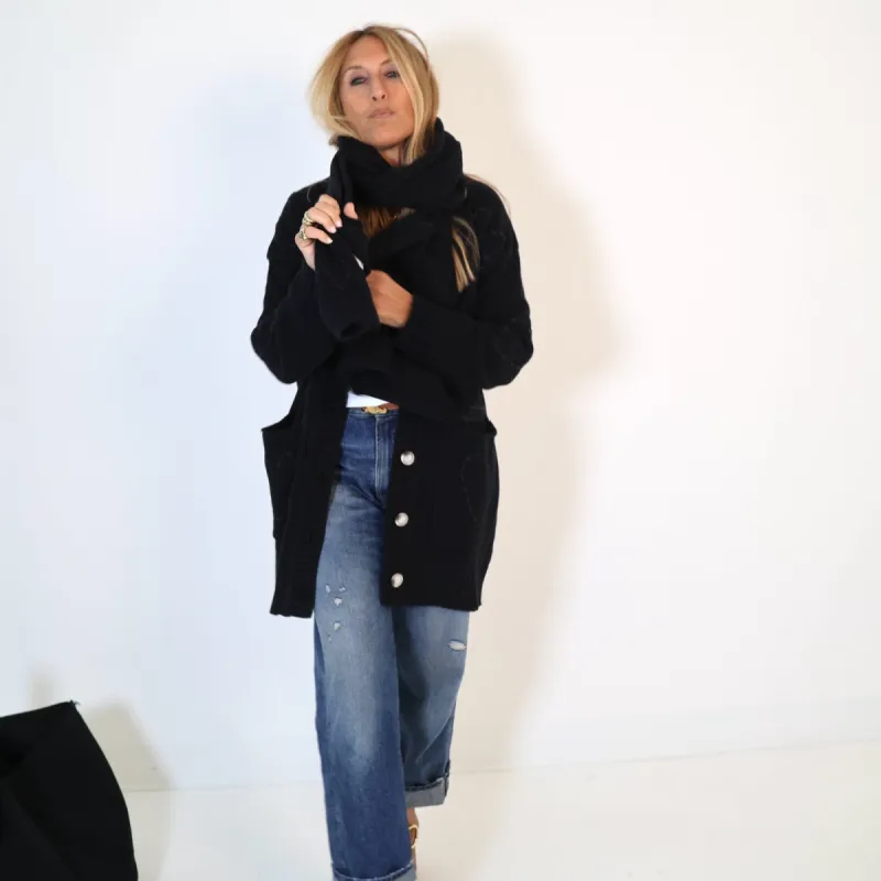 Poppy Zero Waste Cardigan made by Kerri Rosenthal