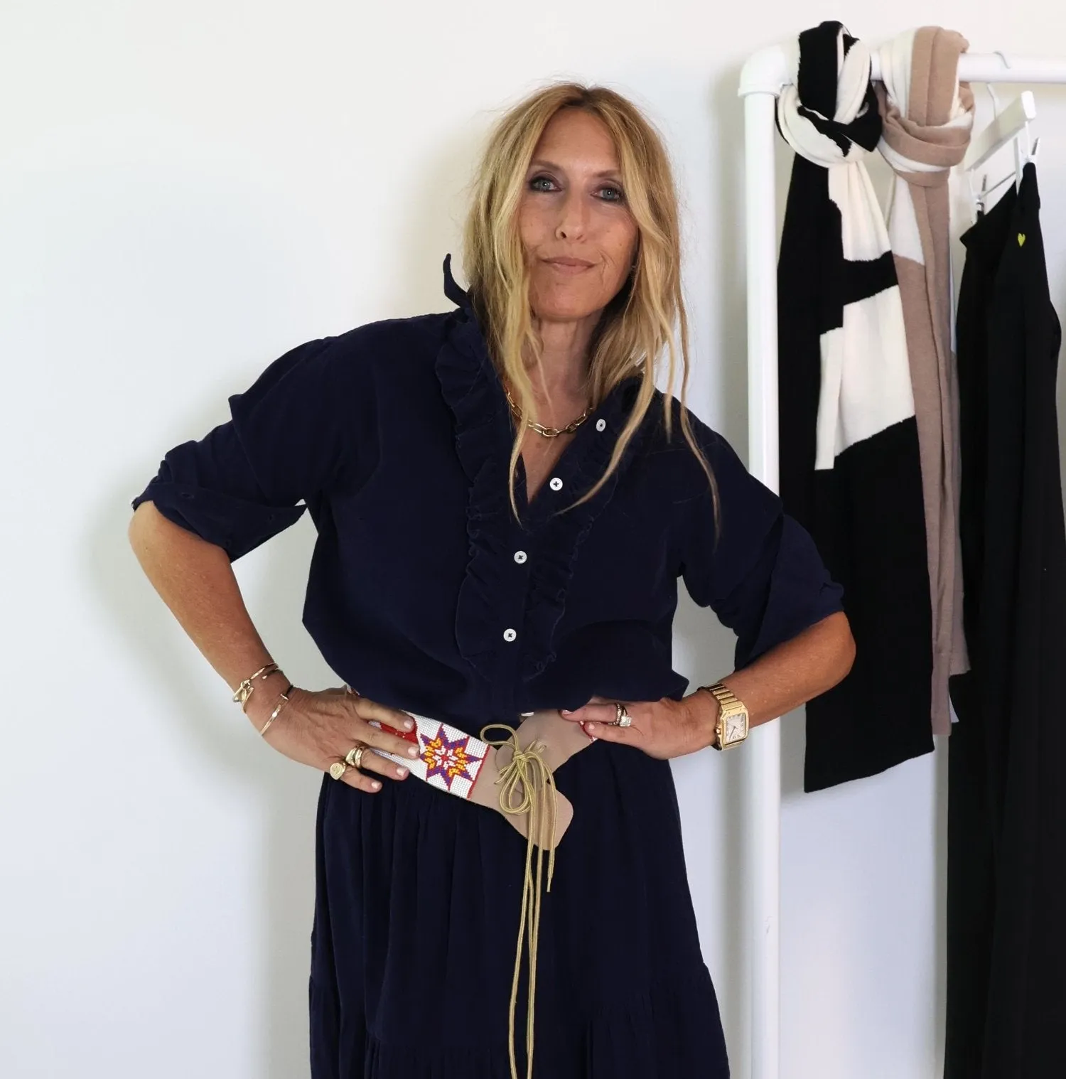 Mia Ruffle Corduroy Shirt sold by Kerri Rosenthal product image thumbnail 3