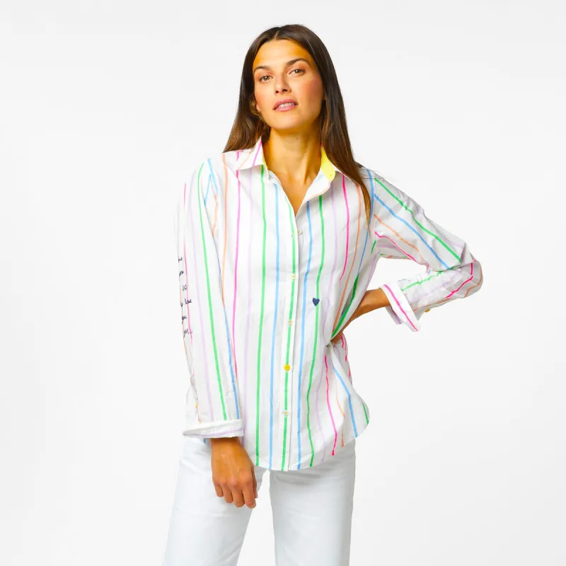 Mia Multi Stripe Shirt sold by Kerri Rosenthal