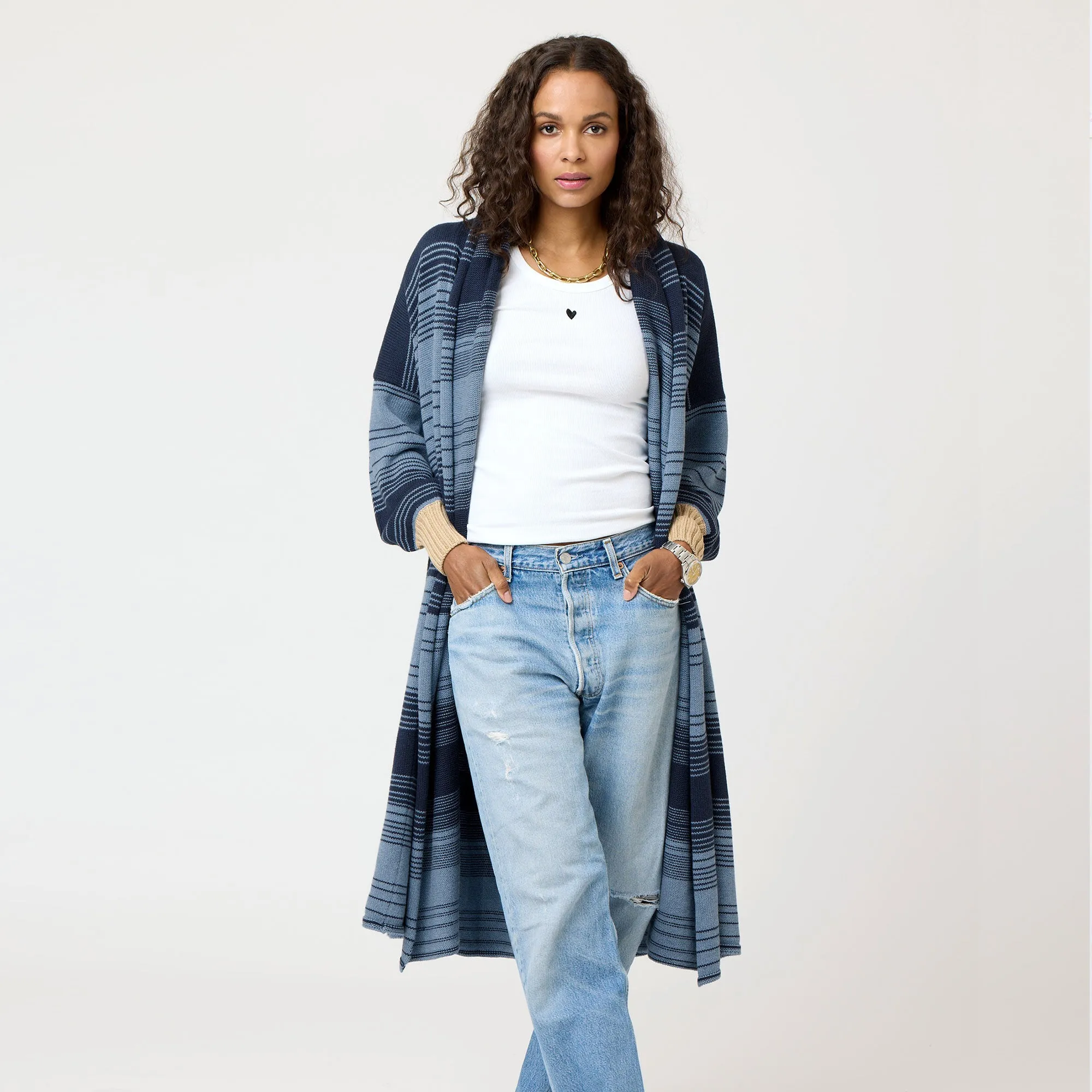 Mercer Stripe Duster sold by Kerri Rosenthal