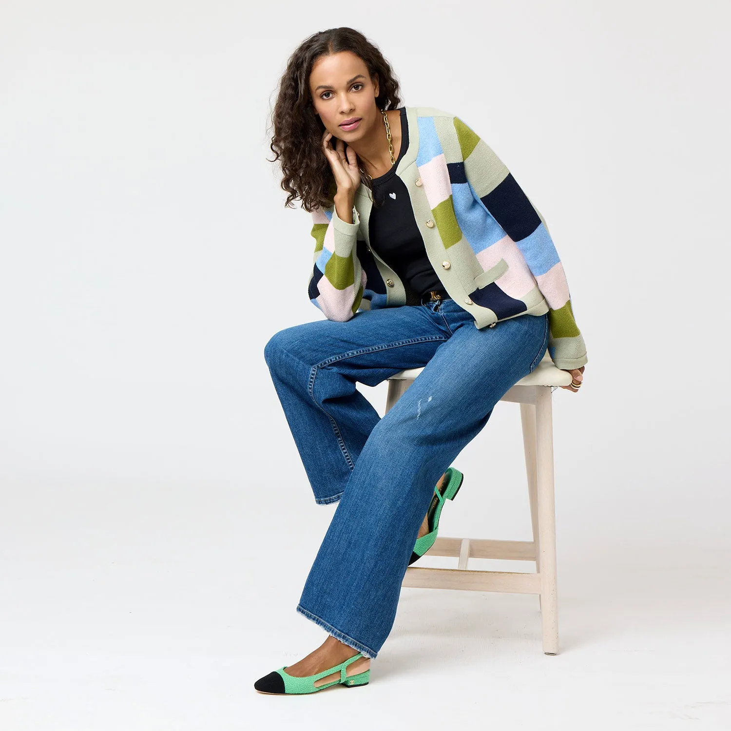 Beau-Lero Patchwork Cardigan sold by Kerri Rosenthal product image thumbnail 4