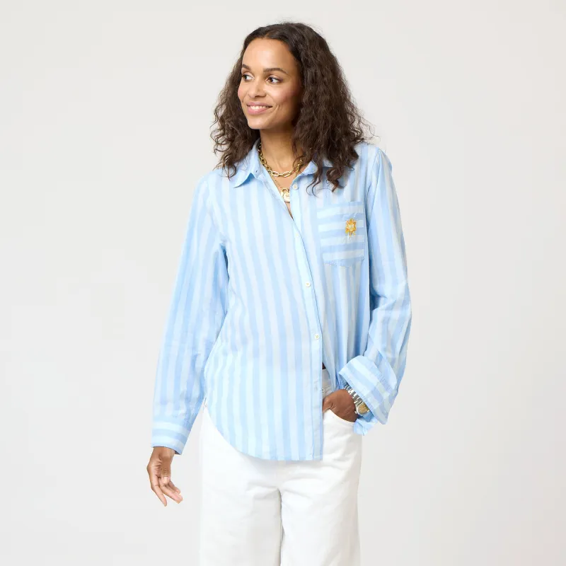 Mia Stripe Positano Shirt sold by Kerri Rosenthal