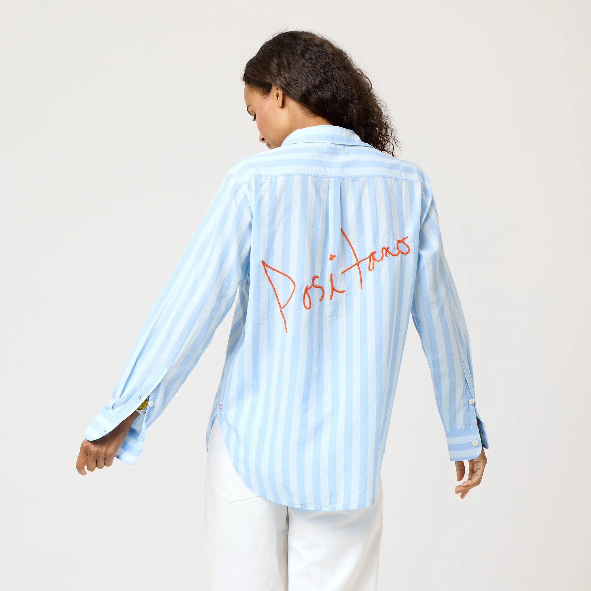 Mia Stripe Positano Shirt sold by Kerri Rosenthal product image thumbnail 2