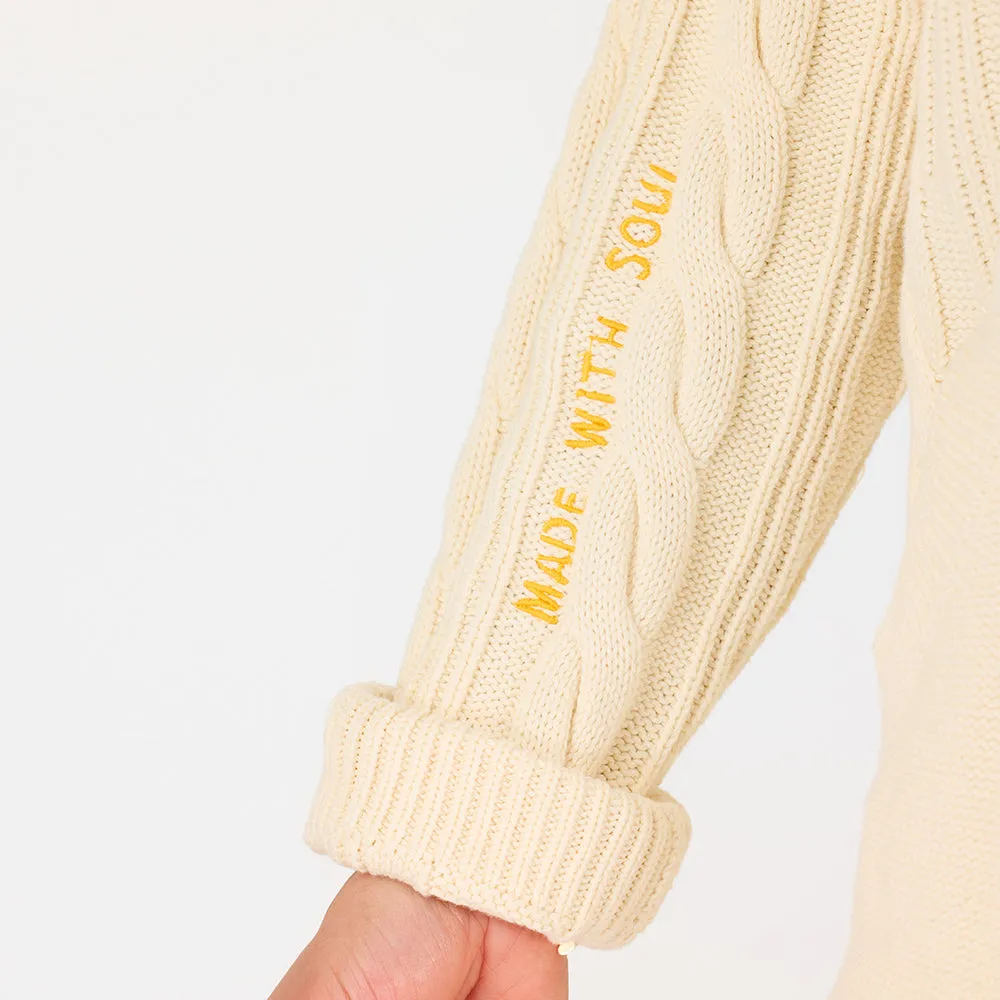 SoulCycle x KR Helen Shawl Collar Made With Soul Cardigan sold by Kerri Rosenthal product image thumbnail 4