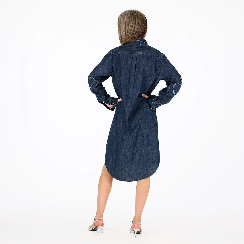 Mia Denim Shirt Dress sold by Kerri Rosenthal product image thumbnail 5