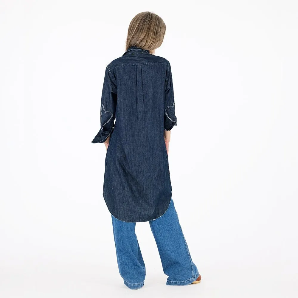 Mia Denim Shirt Dress sold by Kerri Rosenthal product image thumbnail 2