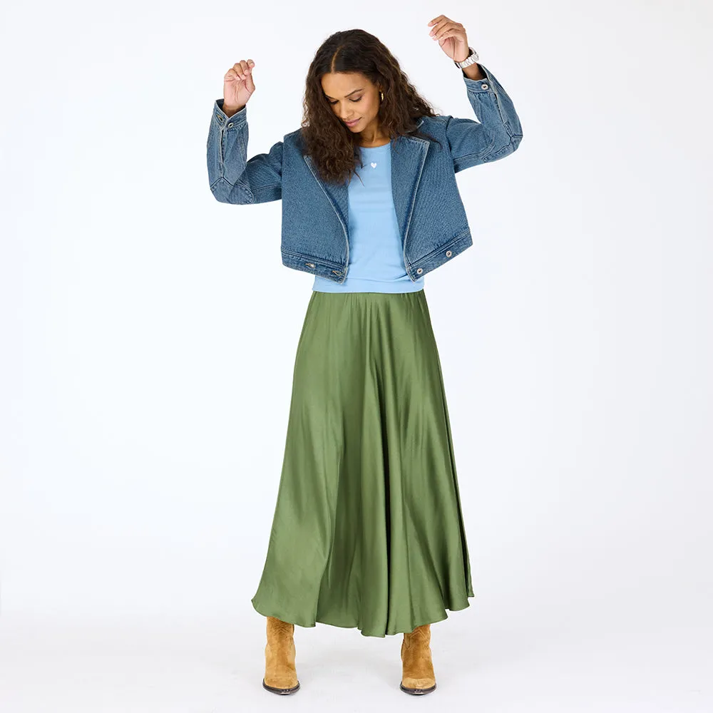 Ali Maxi Contrast Skirt sold by Kerri Rosenthal product image thumbnail 2