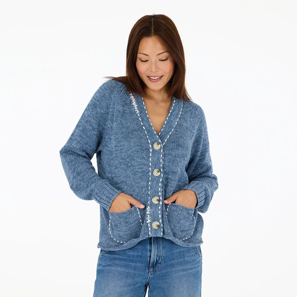 Short Poppy Smiley Cardigan sold by Kerri Rosenthal product image thumbnail 5