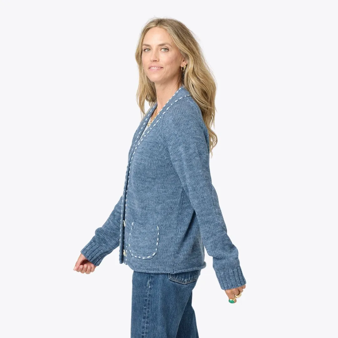 Short Poppy Smiley Cardigan sold by Kerri Rosenthal product image thumbnail 4