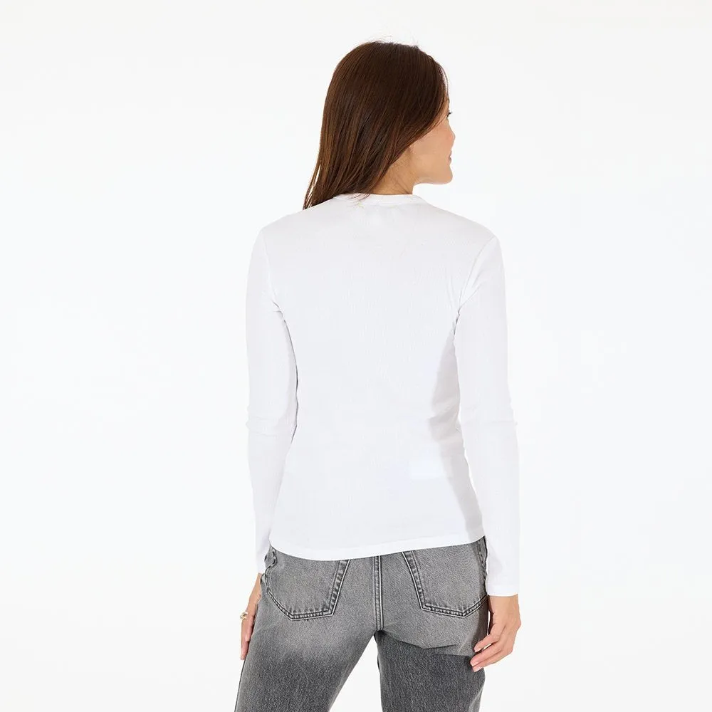 KR Long Sleeve Rib Tee sold by Kerri Rosenthal product image thumbnail 3