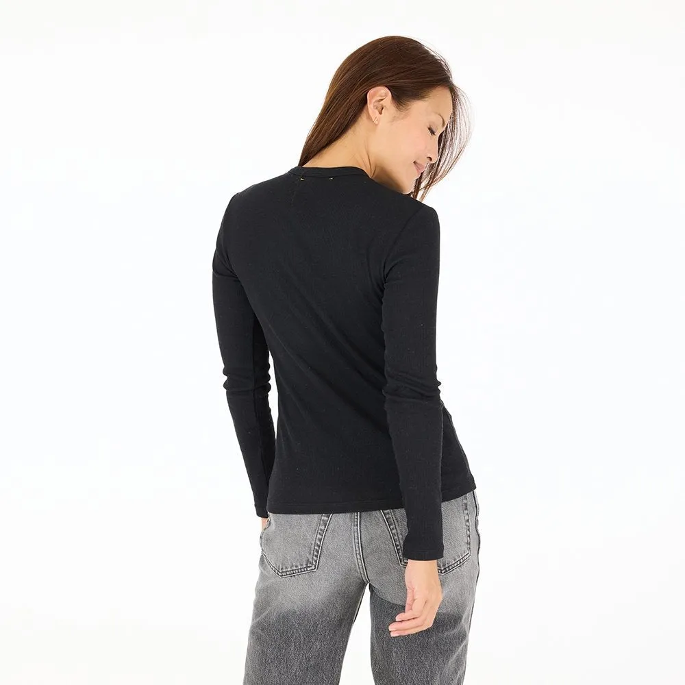 KR Long Sleeve Rib Tee sold by Kerri Rosenthal product image thumbnail 3